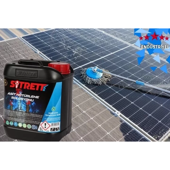 SİTRETT MX Güneş Paneli Temizleyici Endüstriyel Alkali 5 Kg.