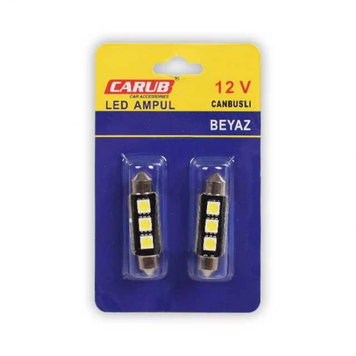 Smd 41MM 12v Metal Ampul Beyaz 1 Adet