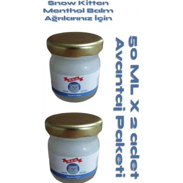 Snow Kitten Menthol Aromalı Masaj Kremi 50 ml 2 Adet