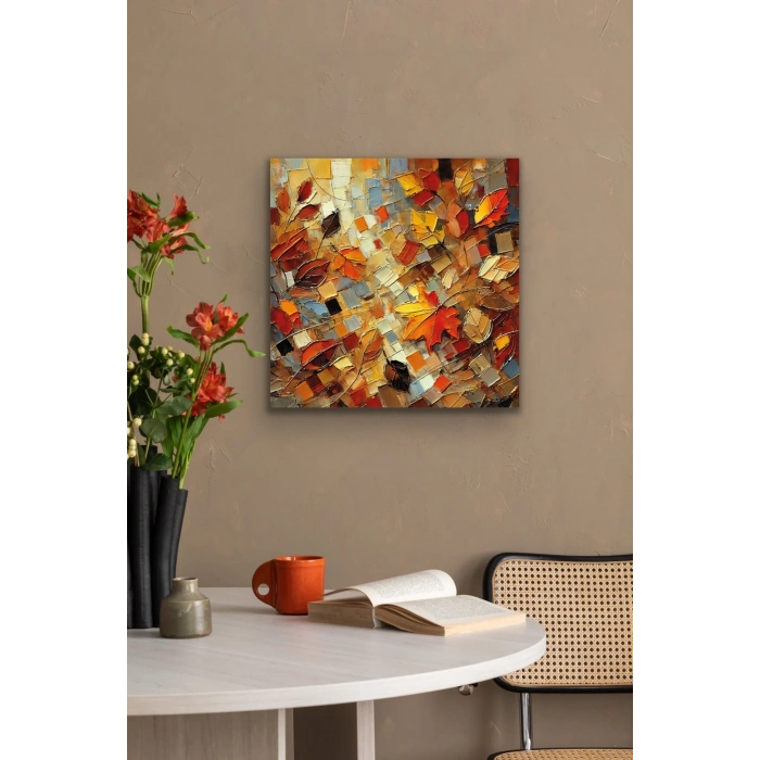 Sonbahar Mevsimi Kanvas Tablo 60x60cm