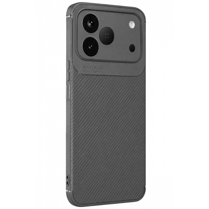 Tecno Spark 50 4G Auto Focus Karbon Kapak - Gri