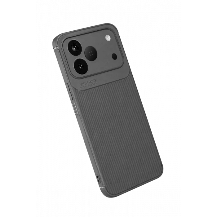 Tecno Spark 50 4G Auto Focus Karbon Kapak - Gri
