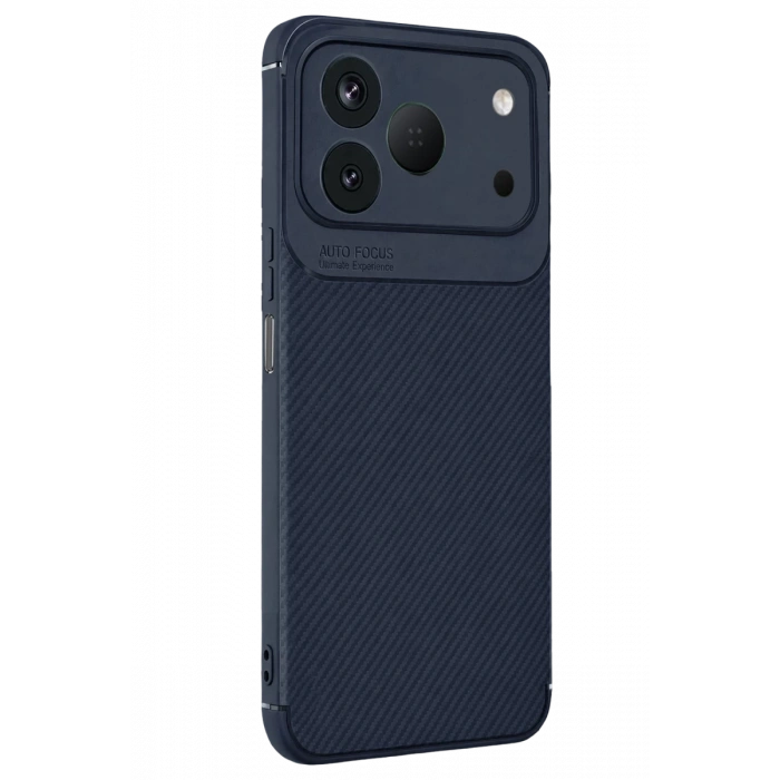 Tecno Spark 50 4G Auto Focus Karbon Kapak - Lacivert