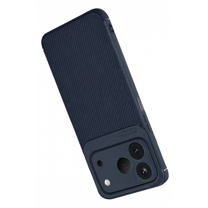 Tecno Spark 50 4G Auto Focus Karbon Kapak - Lacivert