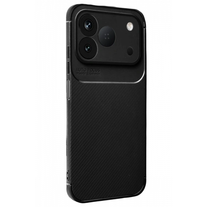 Tecno Spark 50 4G Auto Focus Karbon Kapak - Siyah