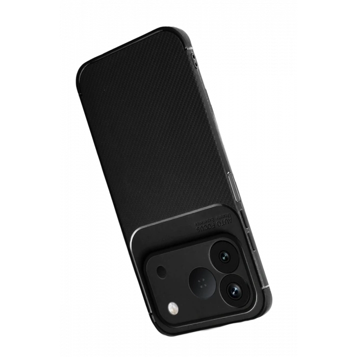 Tecno Spark 50 4G Auto Focus Karbon Kapak - Siyah