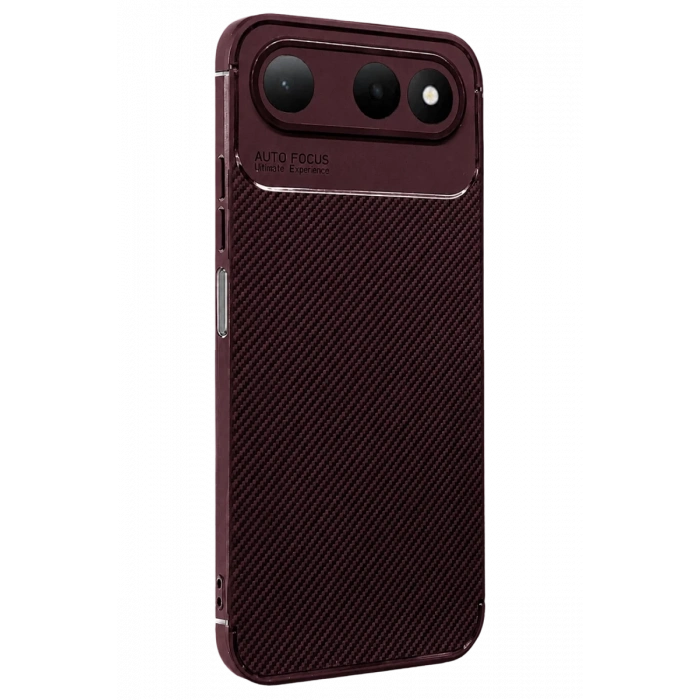 Tecno Spark 50 5G Auto Focus Karbon Kapak - Bordo
