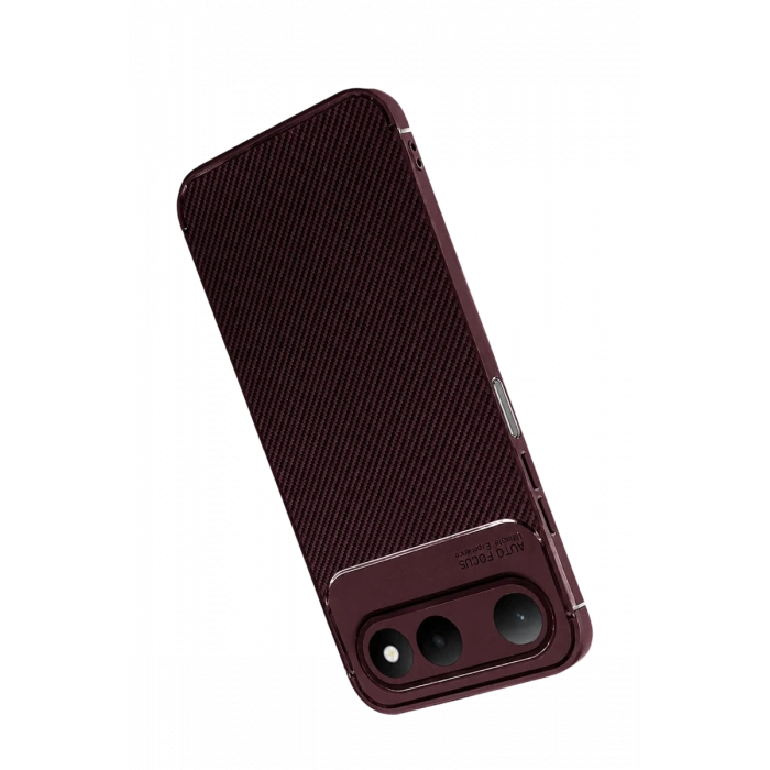 Tecno Spark 50 5G Auto Focus Karbon Kapak - Bordo