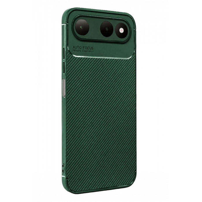 Tecno Spark 50 5G Auto Focus Karbon Kapak - Yeşil