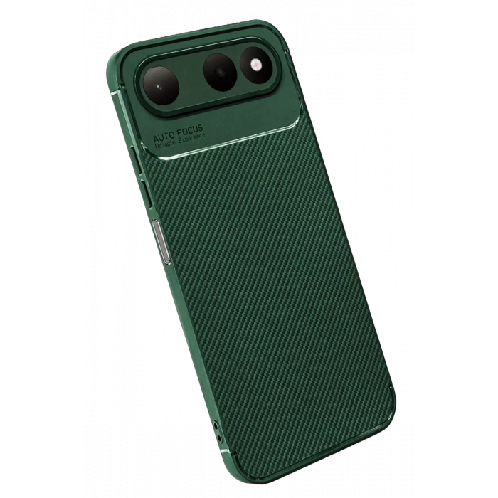Tecno Spark 50 5G Auto Focus Karbon Kapak - Yeşil