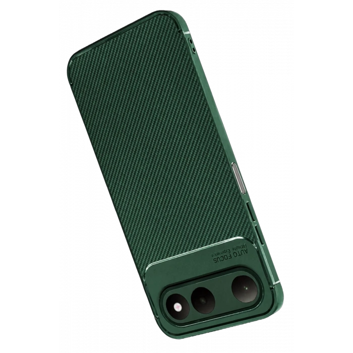 Tecno Spark 50 5G Auto Focus Karbon Kapak - Yeşil