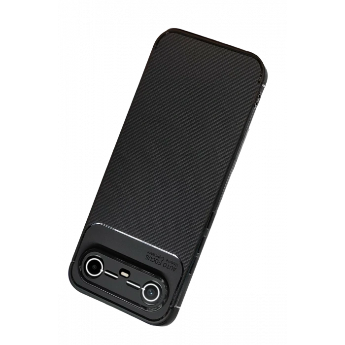 Tecno Spark Slim 5G Auto Focus Karbon Kapak - Siyah