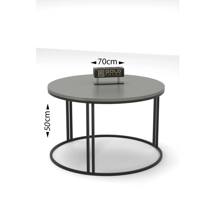 Special Orta Sehpa Bendir Siyah 70 cm