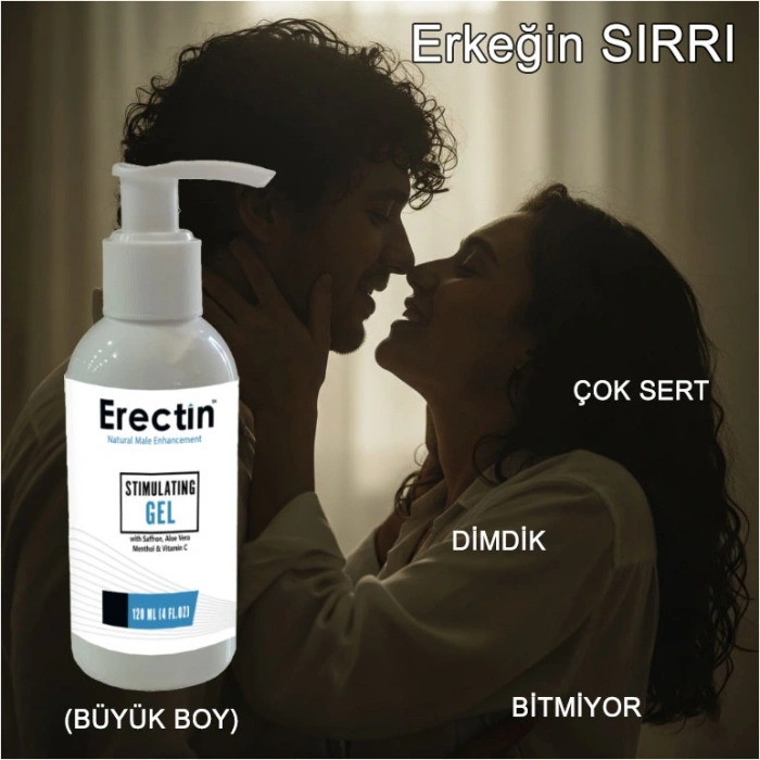 Stimul Erectin 120 ml Jel: 2 Adet Ereksiyonunuzun Gücünü Destekleyin