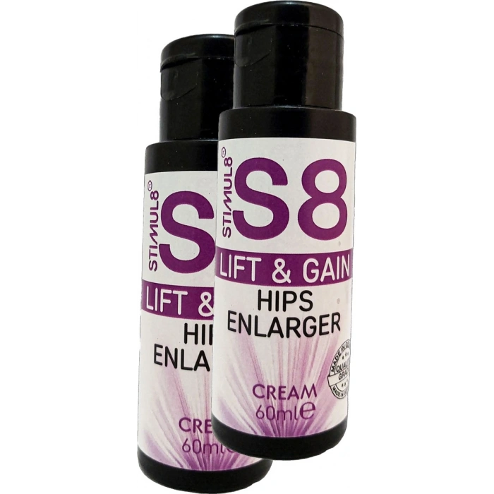 Stımul8 (S8) 2 Adet Kalçaşekillendirici Bakım Kremi Bay Bayan Krem 60 ml