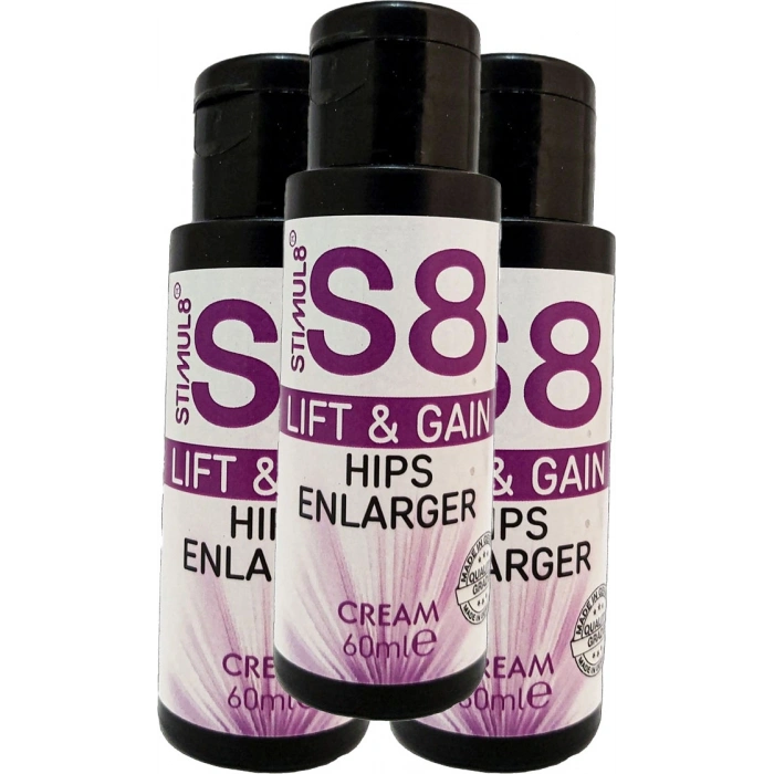 Stımul8 (S8) 3 Adet Kalçaşekillendirici Bay Bayan Bakım Kremi 60 ml