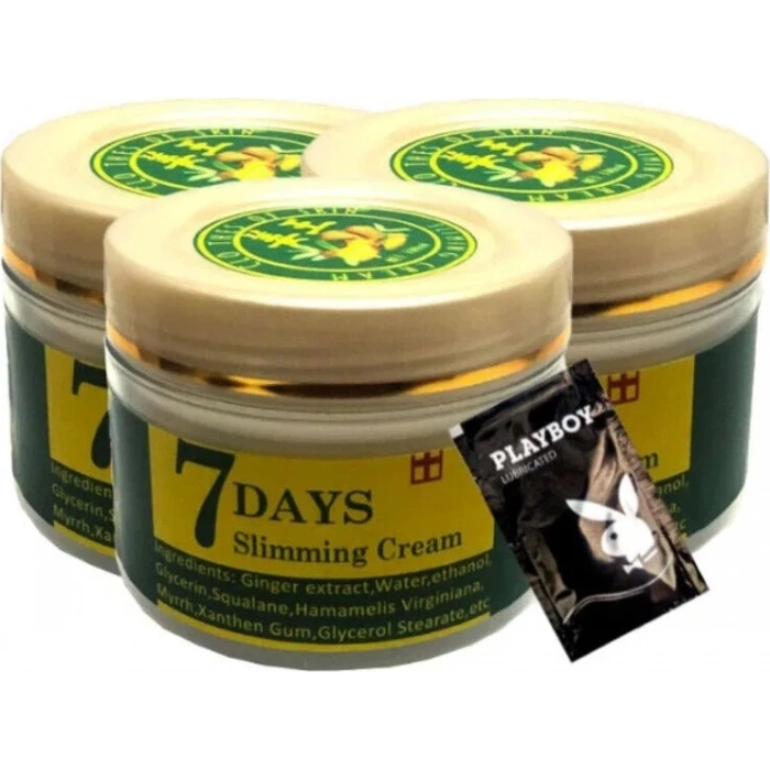 Süper 7 Days 3X100 ml Ginger Miracle Slimming Cream +1 Ad Jel ile