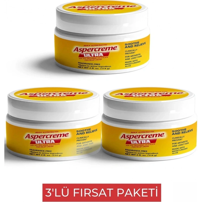 Süper Aspercreme Ultra Masaj Kremi 3 Adet