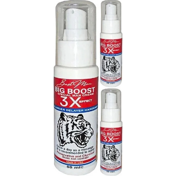 Süper Bigboost Cream 3 Adet 50 ml Erkeklere Özel 3xeffect