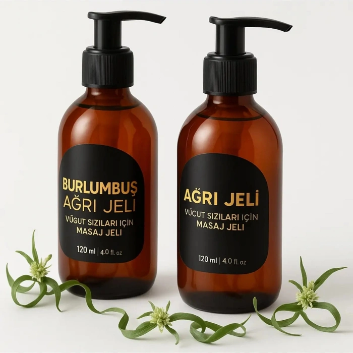 Süper Burlumbuş Otu Vücut Masaj Jeli 120 ml 2li Set