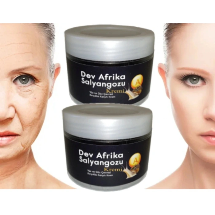 Süper Dev Afrika Salyangoz Yüzde Bakım Kremi 100 ml x 2 Adet