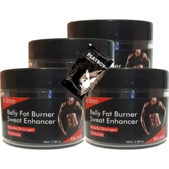 Süper Eelhoe Belly Fatburner Sweat Enhancer Krem 100 ml x 4 Adet + Jel