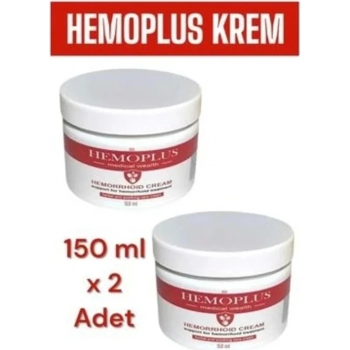 Süper Hemoplus Bakım Kremi 150 ml x 2 Adet