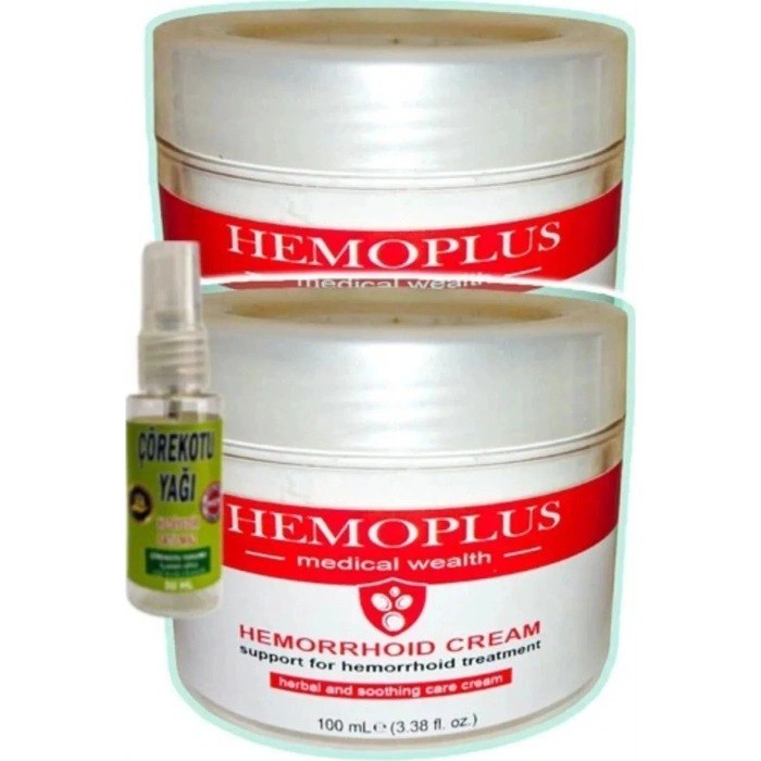 Süper Hemoplus Krem 100 ml x 2 Adet + Çörek Otu Yağı 30 ml