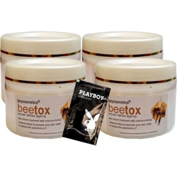 Süper Ipsycosmetics Beetox Arı Özü Kremi 100 ml x 4 Adet + Jel