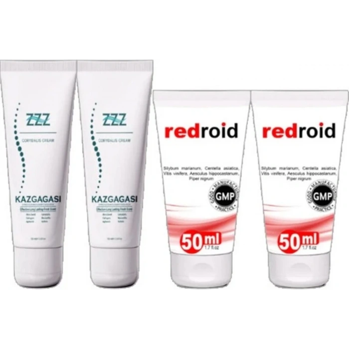 Süper Kaz Gagası 100 ml Kremi 2 Adet Redroid 50 ml 2 Adet