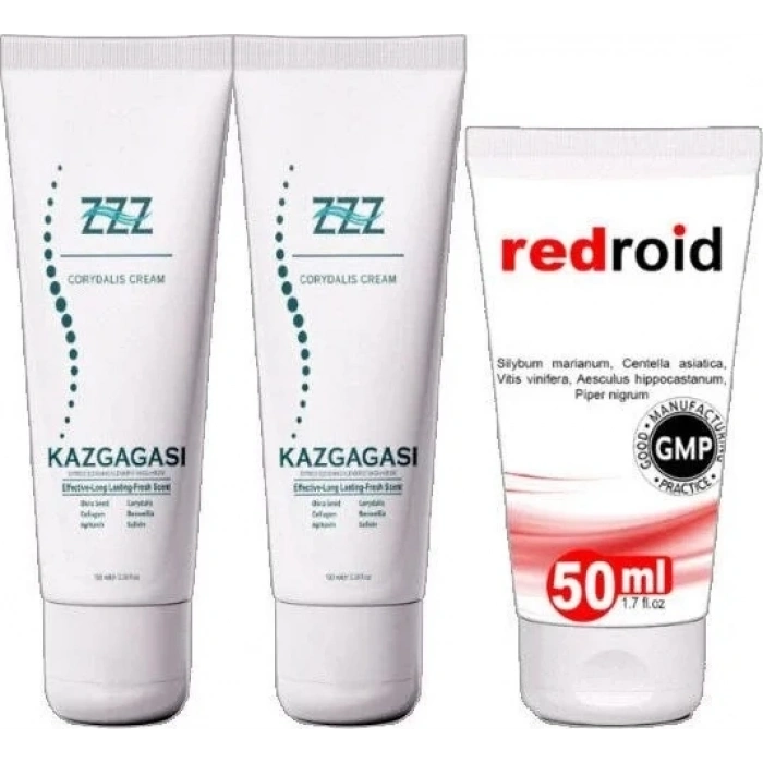 Süper Kaz Gagası Kremi 2X100 ml + Redroid Krem 1X50 ml
