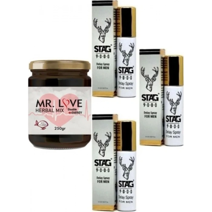 Süper Mrlove Ginsengli 250 gr ve Spray 3 Adet 1 gr