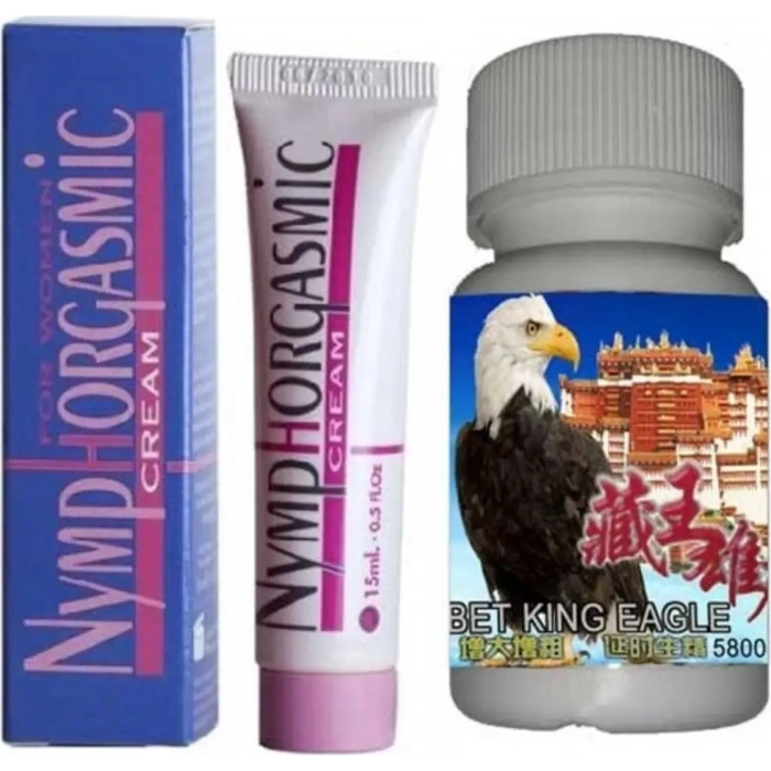 Süper Nymphorgasmic 15 Ml. Cream Kremi + T10 Hapı 10 Lu Kapsül