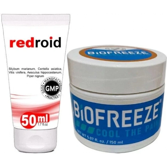 Süper Redroid Bakım Kremi 50 ml +Biofreeze Cream 150 ml Etki