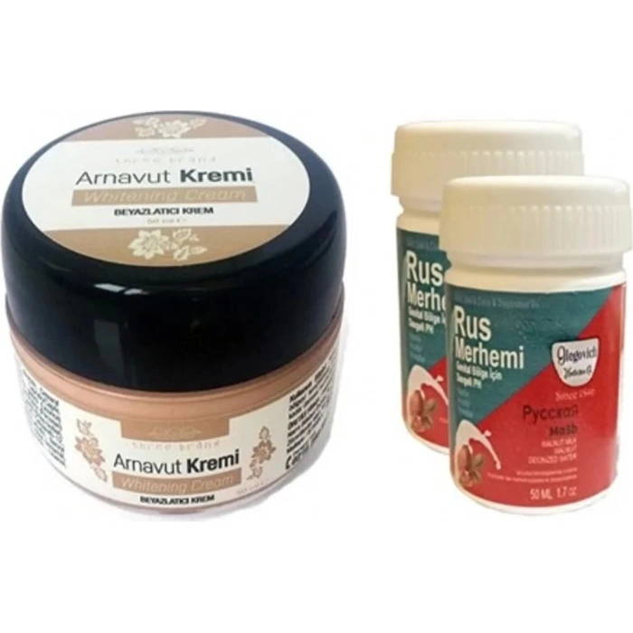 Süper Three Brand Arnavut Kremi1 Adet + Rus Merhemi 50 ml 2 Adet