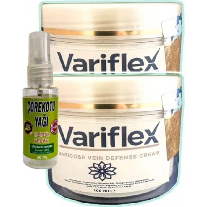 Süper Variflex Bacak Bakımı Kremi 100 ml x 2 Adet + Çörek Otu Yağı 30 ml