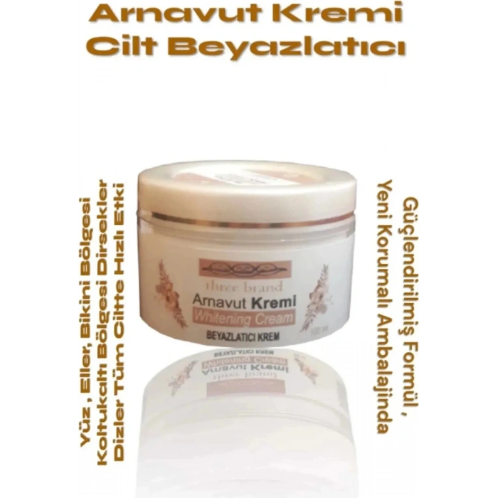 Süper Whitening Cream Arnavut Kremi  Krem 100 ml x 3 Adet
