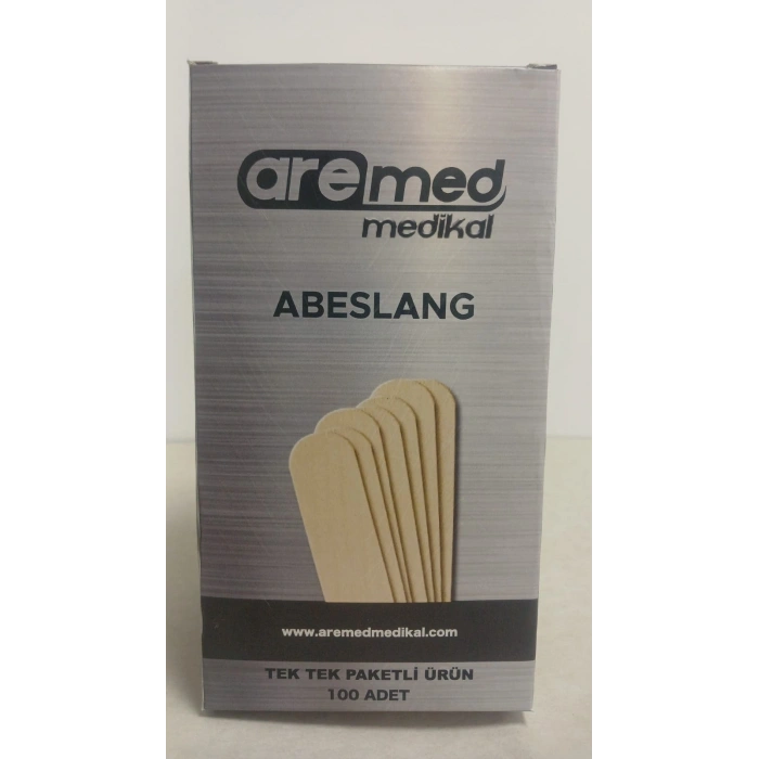 Tahta Dil Basacağı - Abeslang (Spatula) Tek Tek Paketli 100lü Kutu