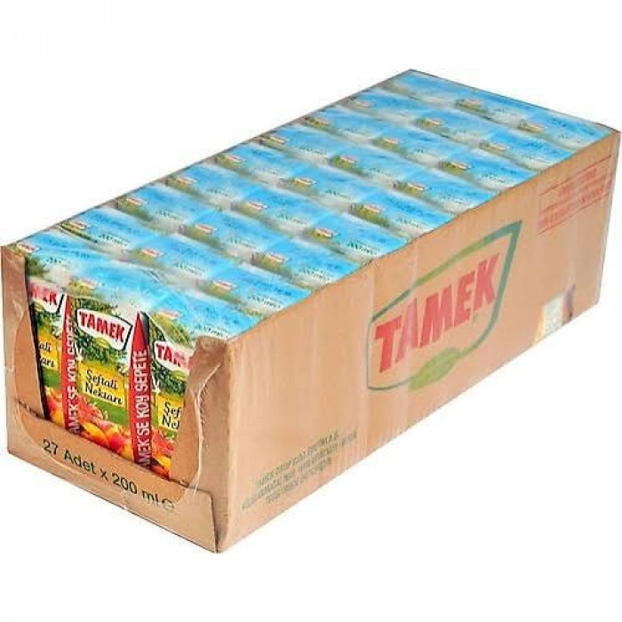 TAMEK ŞEFTALİ NEKTAR 200 ML (27 Adet)