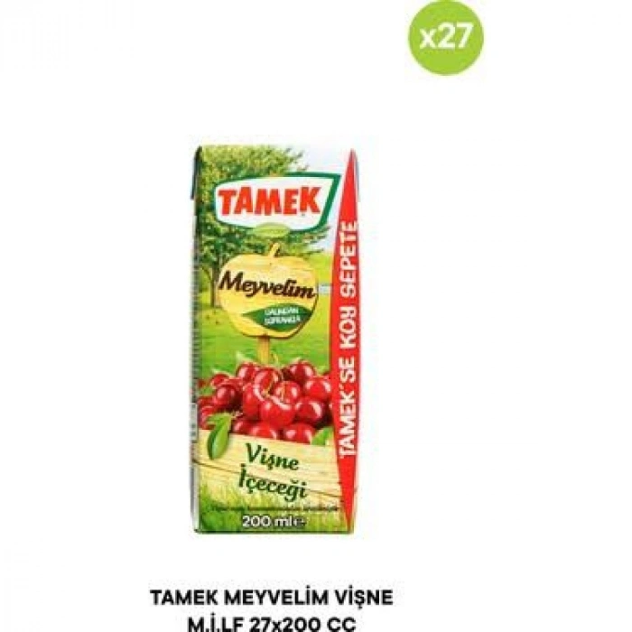 TAMEK VİŞNE NEKTARI 200 ML (27 Adet)
