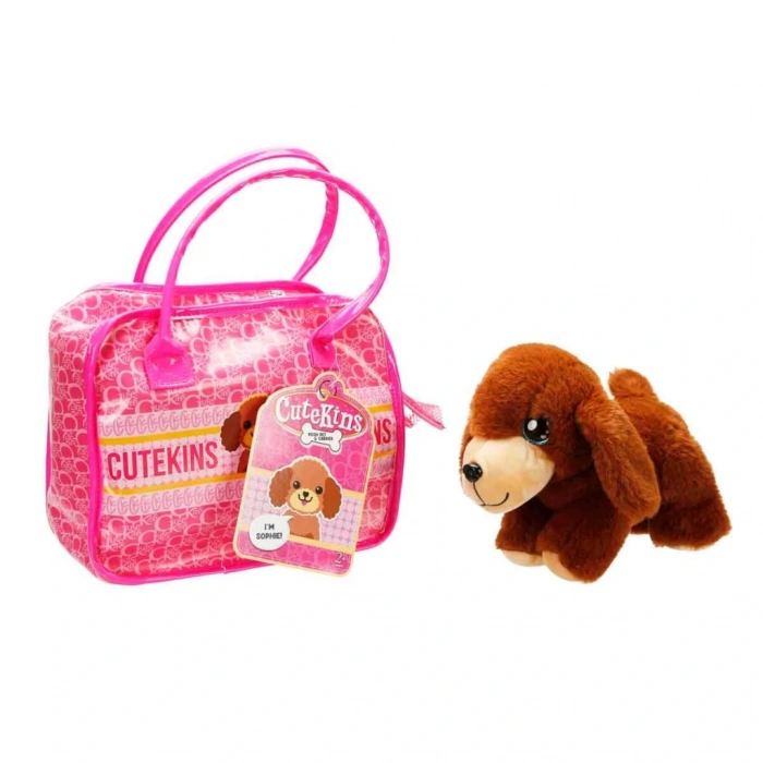 Taşıma Çantalı Peluş Köpek