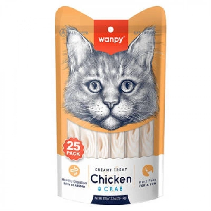 Tavuklu ve Yengeçli Krema Kedi Ödülü 25x14 Gr