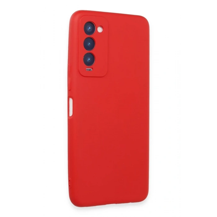 Tecno Camon 18 Uyumlu Kılıf First Silikon - Kırmızı