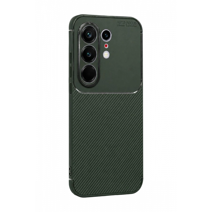 Tecno Camon 50 Pro 5G Uyumlu Auto Focus Karbon Kapak - Koyu Yeşil