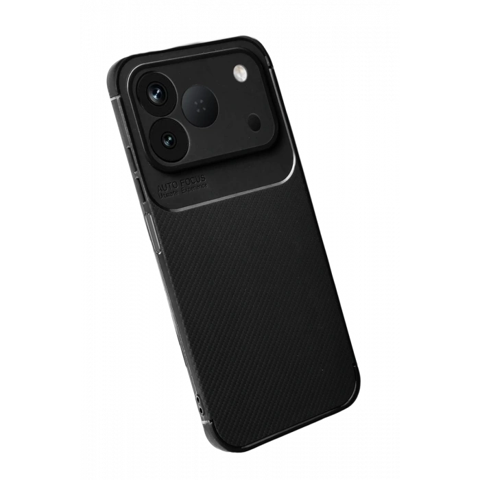Tecno Spark 50 4G Uyumlu Auto Focus Karbon Kapak - Siyah