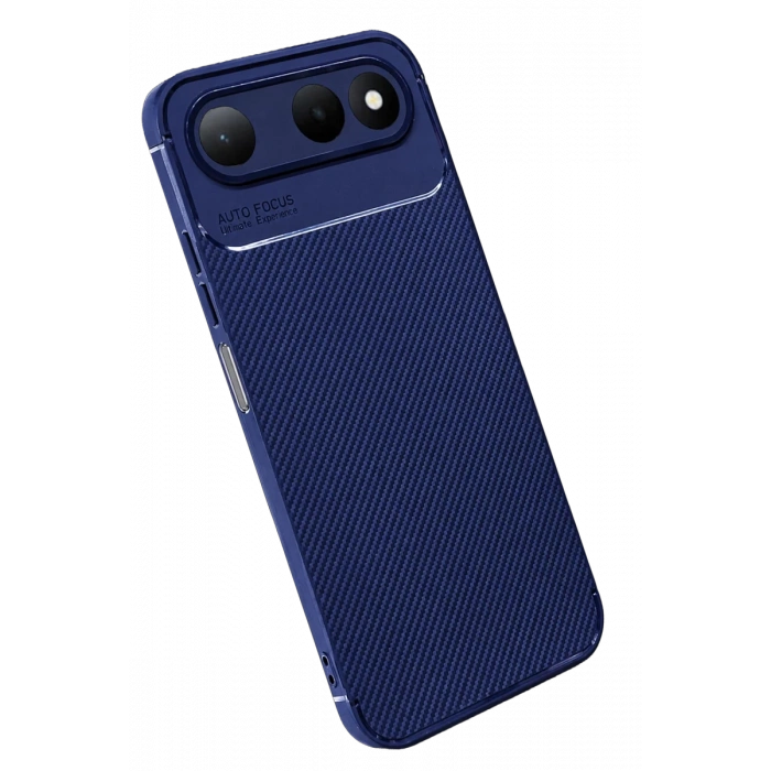 Tecno Spark 50 5G Uyumlu Auto Focus Karbon Kapak - Lacivert