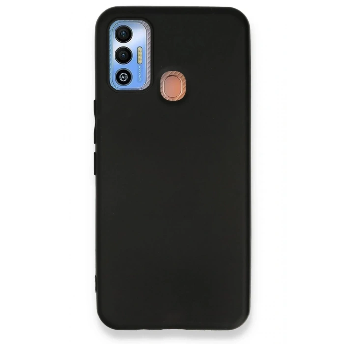 Tecno Spark 7T Uyumlu Kılıf First Silikon - Siyah