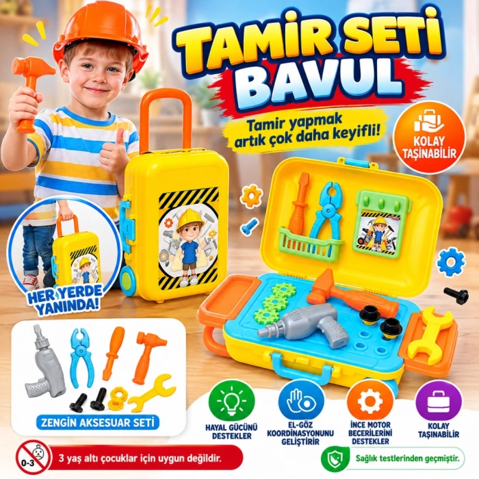 Teknik Tamir Set Bavulum Oyuncak Tamir Seti