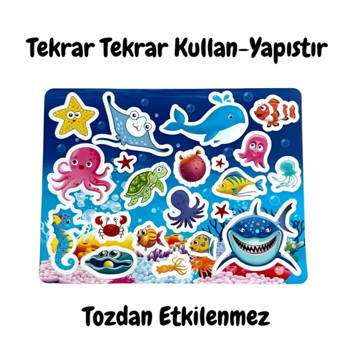 Tekrar Kullanılabilen Sticker Seaworld