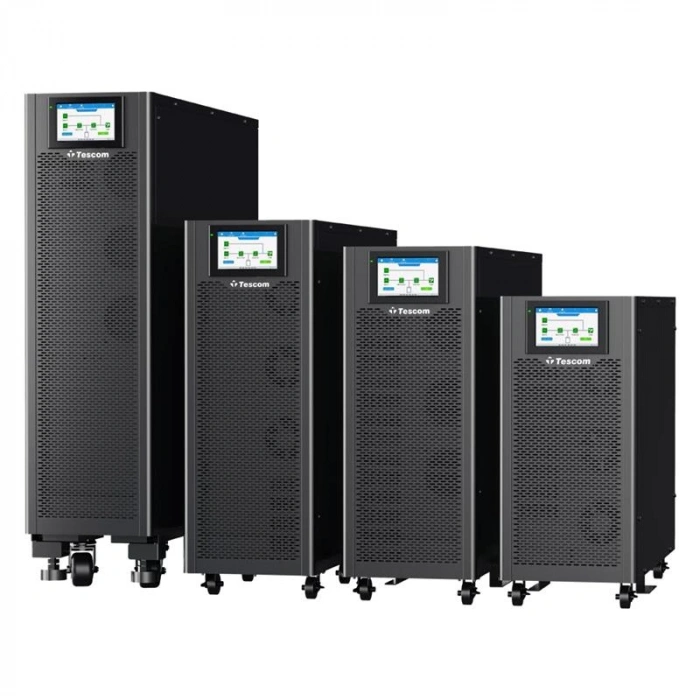 TESCOM TEOS 330 30KVA 3F/3F (60X7AH) RS-232 6/15 DK LCD ONLINE UPS (TRIFAZE)
